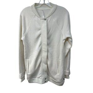 Fabletics Ivory Williams Fleece Knit Jacket Coatigan Cardigan Small Long